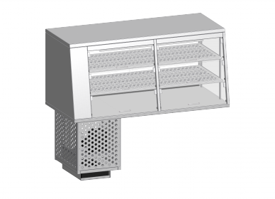 KCHVOS - třípatrová chladící samoobslužná vitrína