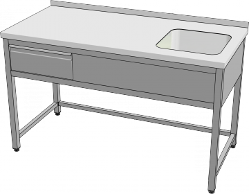 KSVOZ-1 - Mycí stůl se zásuvkou