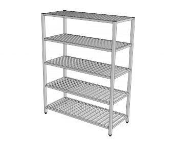 KRGR - Skladový regál s roštovými policemi